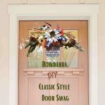 Video DIY how to make the perfect DIY fall door swag in minutes with Bowdabra