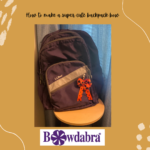 How to easily make a super cute fall backpack bow with Bowdabra