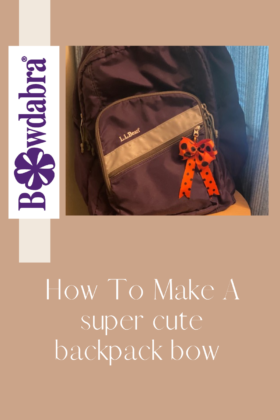 Fall backpack bow