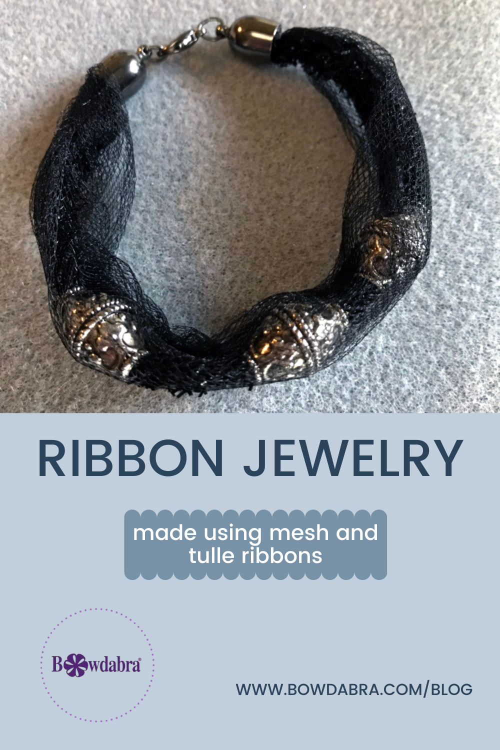 Tulle and Mesh Ribbon Bracelet
