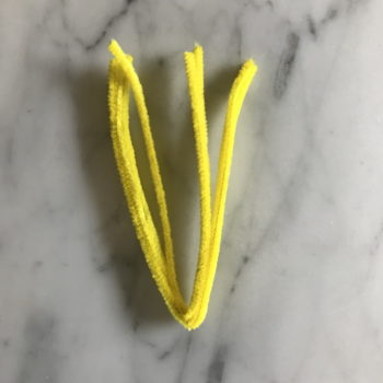 Fold Pipe Cleaners in Half