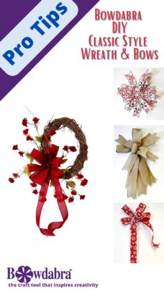 Christmas wreath bow video