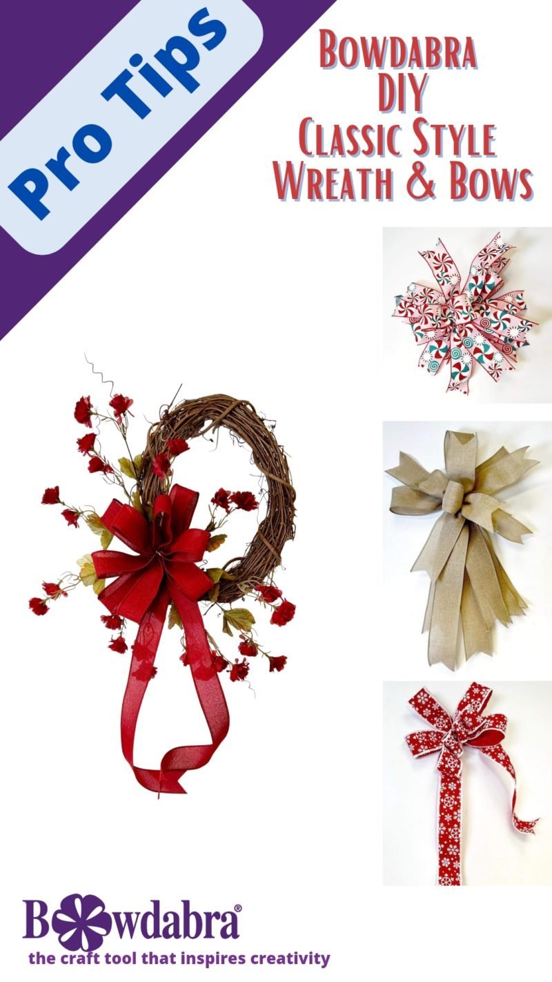 4 DIY Christmas Bow & Wreath Ideas Bowdabra