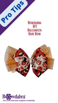 Halloween hair bow