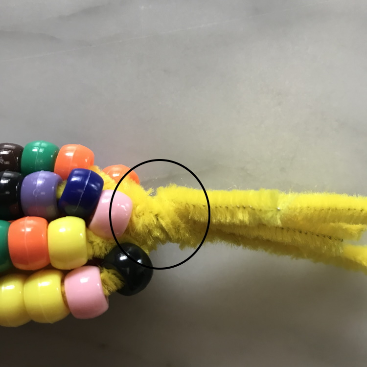 Twist Pipe Cleaner Tops Together