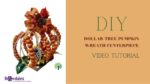 Vido DIY how to make a stunning pumpkin wreath centerpiece with Bowdabra