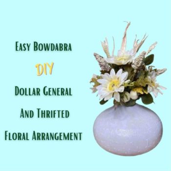 thrifted floral arrangement