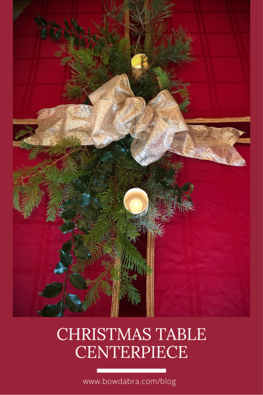 Christmas Table Centerpiece Bowdabra