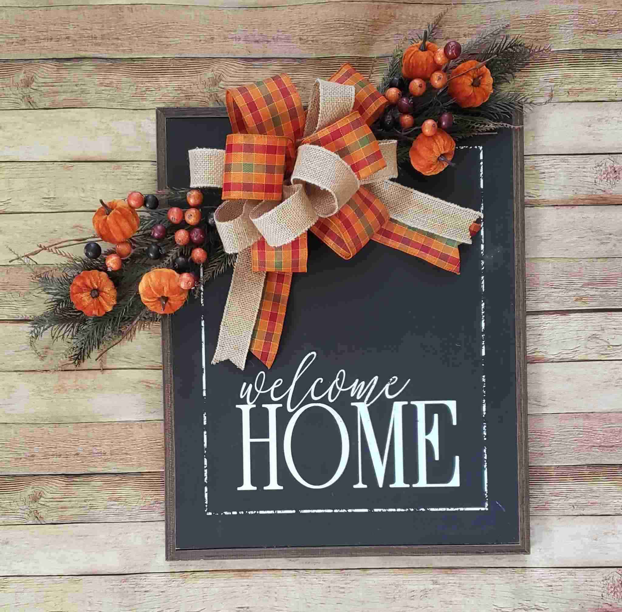 How to make an adorable multiuse fall swag decor