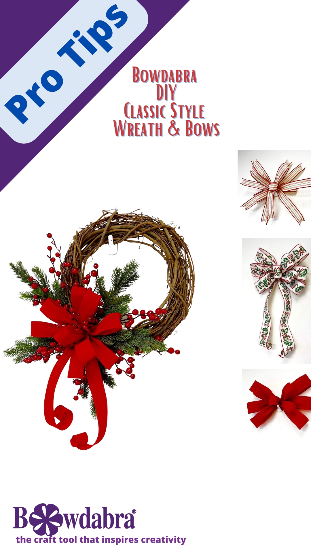 DIY Christmas Wreath and Bows