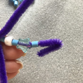 Fold End of Pipe Cleaner before Last Bead