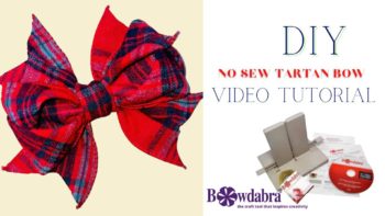 How to make the perfect tartan hair bow with Bowdabra