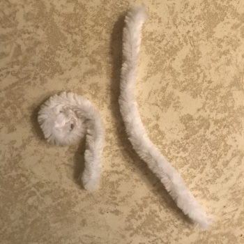 Coil End of Pipe Cleaner to Form Antennae