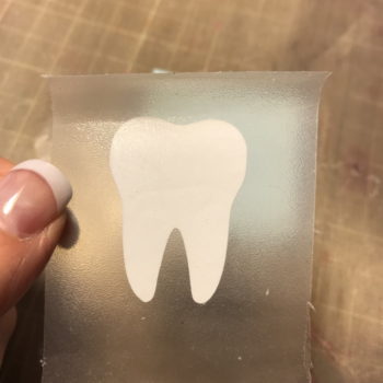 Tooth on Transfer Tape