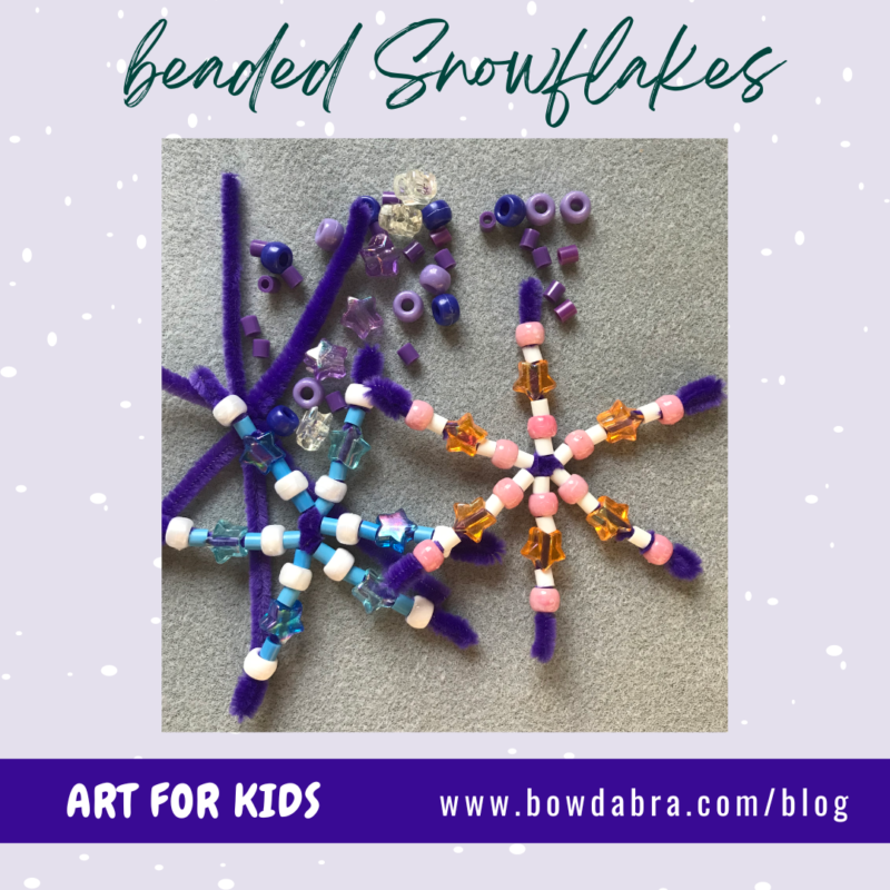 How to make the perfect beaded snowflakes with pipe cleaners
