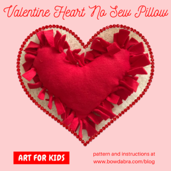 Valentine Heart No Sew Pillow (Instagram)
