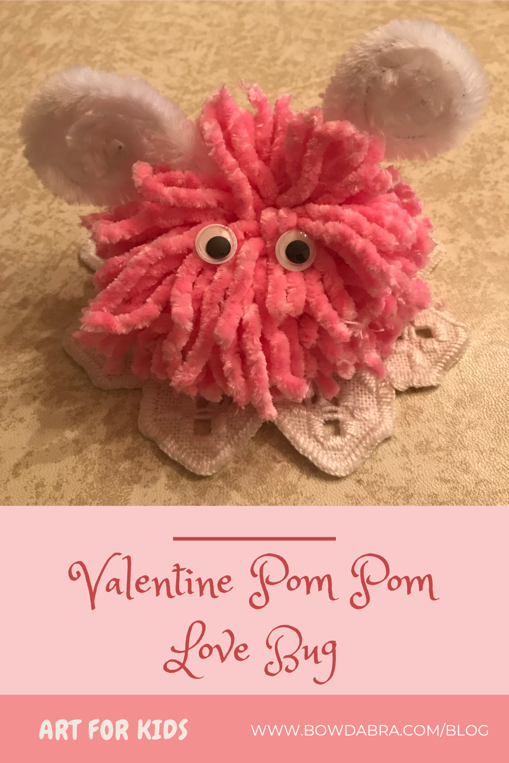 Valentine Pom Pom Love Bug