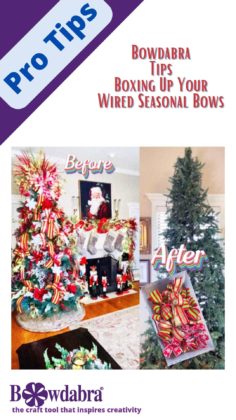 store seasonal bows