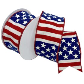 2-1/2" WAVE THE FLAG 10YD Red/White/Blue