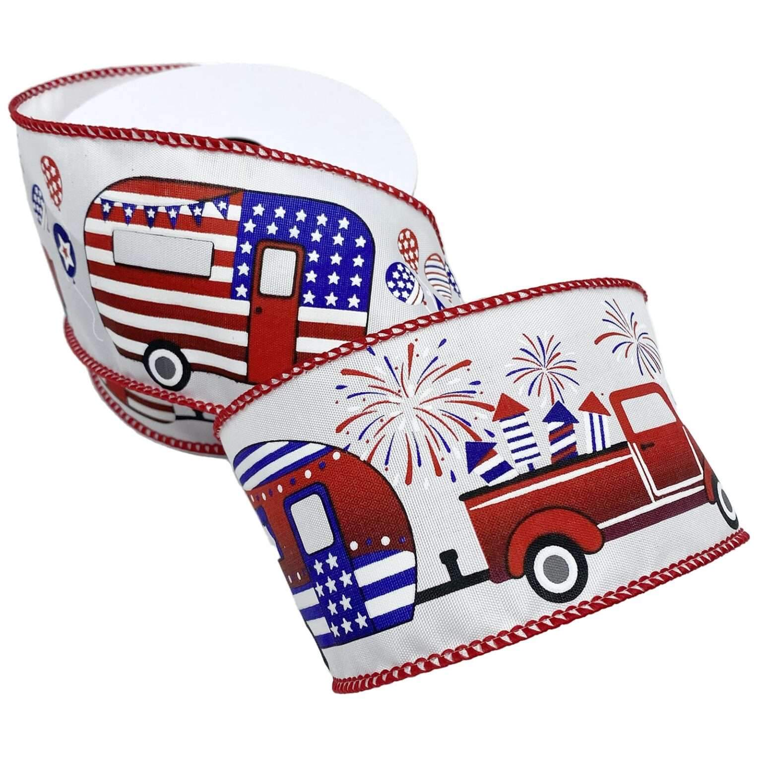 2 1 2 AMERICAN ROAD TRIP 10YD Red White Blue Bowdabra 2-1-2-american-road-trip-10yd-red-white-blue-bowdabra