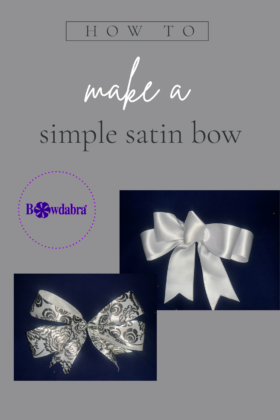 simple satin bow