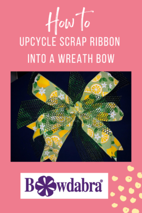 upcycle scrap ribbon