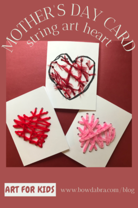 String Art Heart Mother's Day Card