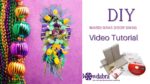 How to make an easy Bowdabra Mardi Gras Door Swag or Centerpiece