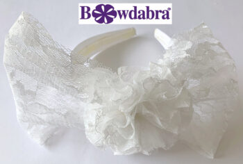 How to Make a Do It Yourself Adorable Lacy Bow Headband with Bowdabra