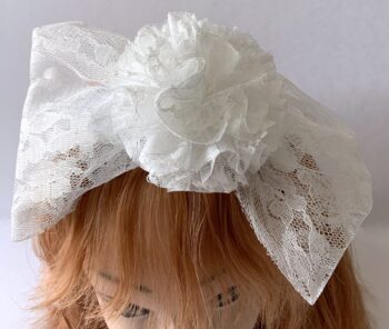 Lacy bow headband