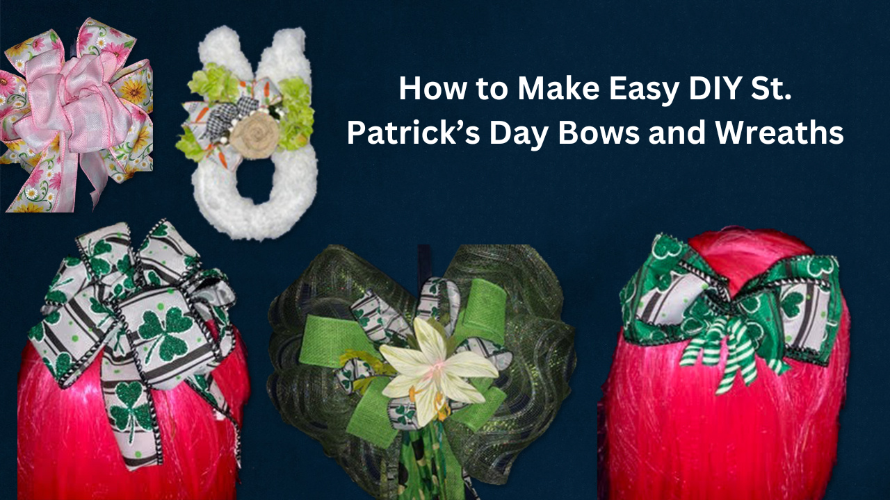 DIY St. Patrick’s Day Bows and Wreaths