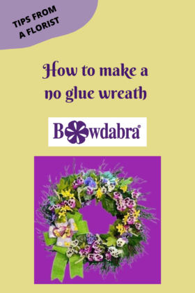 no glue wreath