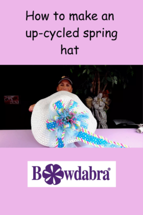 up-cycled spring hat