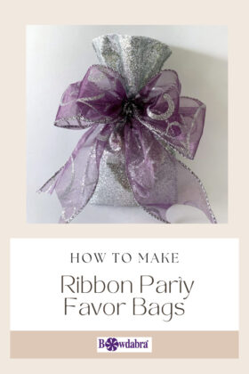 ribbon party favor bags