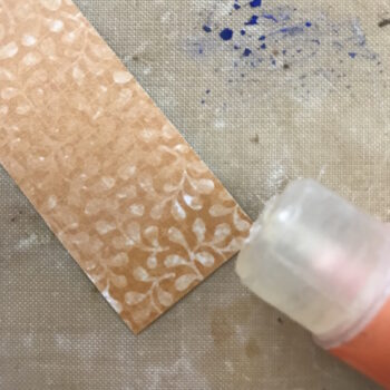Spread Glue on End of Strip
