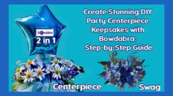 Video DIY – How to quickly make a fun 2 in one centerpiece/door swag