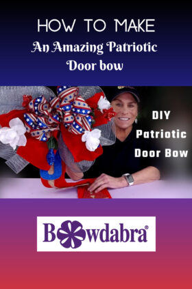 Amazing patriotic door bow