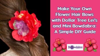 Easy Video – How to use dollar store leis to make an epic claw hair clip