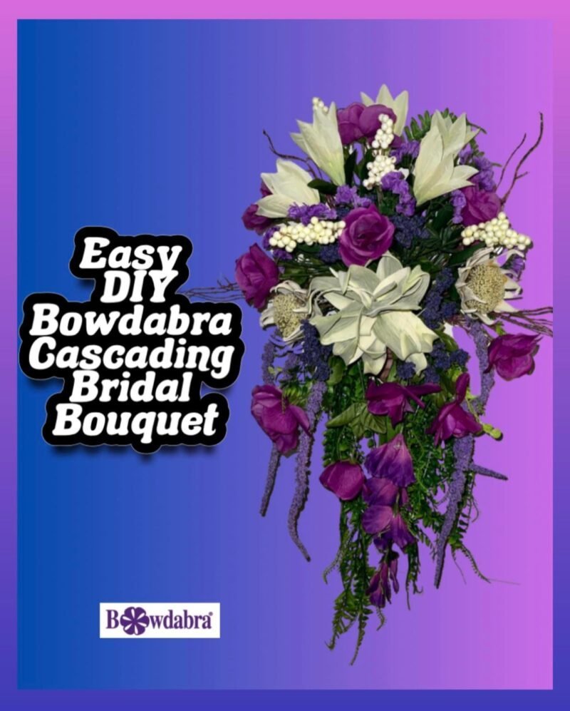 Video - How to easily make the most beautiful cascading bridal bouquet ...