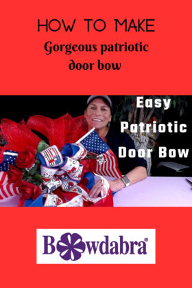 easy patriotic door bow