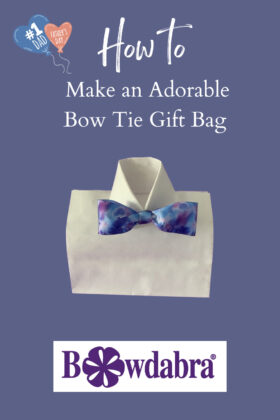 bow tie gift bag