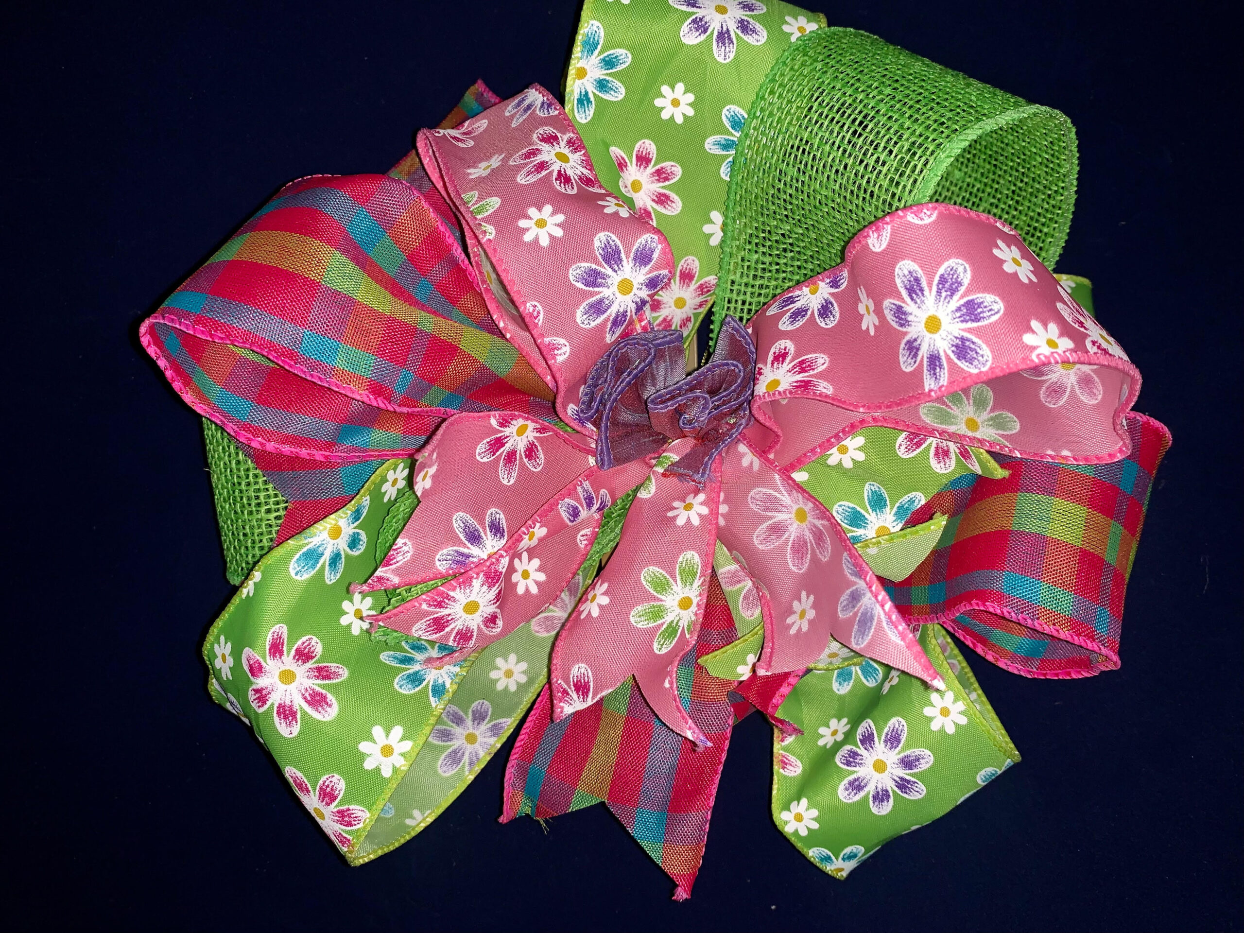 How to easily make this amazing ribbon scrap wreath bow : Bowdabra