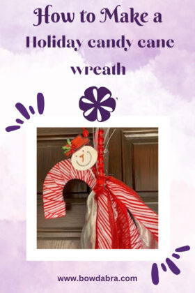 holiday candy cane wreath