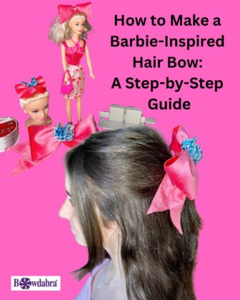 Barbie inspired hair bow
