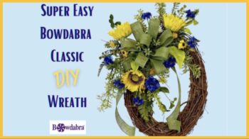 Video DIY – How to make a quick and easy sunflower wreath