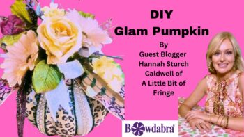 Guest blogger video – How to easily make a super fun DIY glam pumpkin