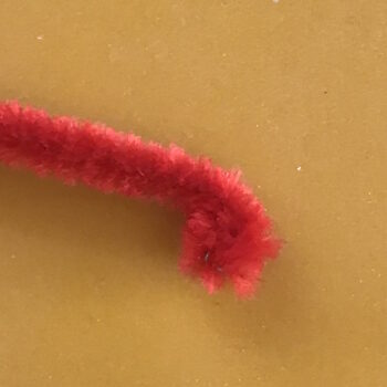 Form Tiny Coil at End of Chenille Stem