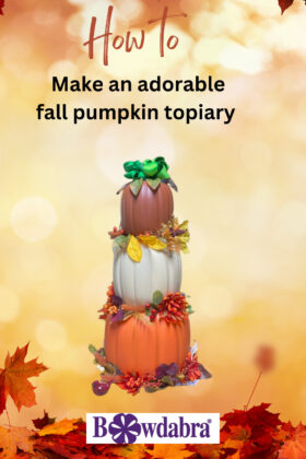 fall pumpkin topiary