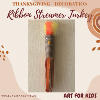 Ribbon Streamer Thanksgiving Turkey Decoration (Instagram)