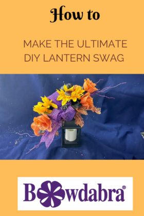 DIY lantern swag